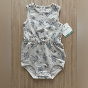Little Planet Carter's Baby Girls' Organic Floral Knit Bubble Romper 18 months